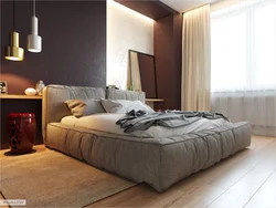 Photo Of A Bedroom With A Fabric Bed
