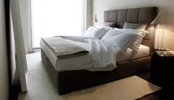 Photo Of A Bedroom With A Fabric Bed