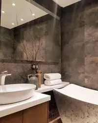 Bathroom Interior With Stone