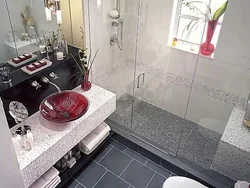 Bathroom design with shower and bidet