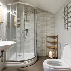 Small Bathroom Shower And Bathtub Design Photo