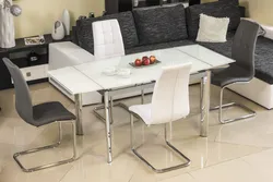 Kitchen design with sliding table