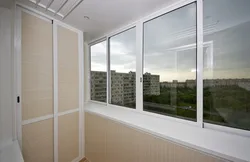 Sliding loggia windows photo