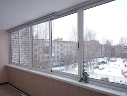 Sliding loggia windows photo