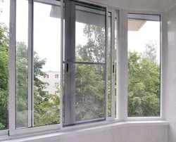 Sliding loggia windows photo