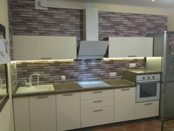 Niagara oak countertop in the kitchen interior