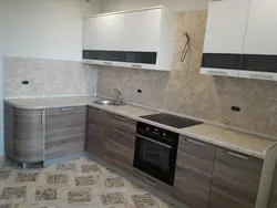 Niagara oak countertop in the kitchen interior