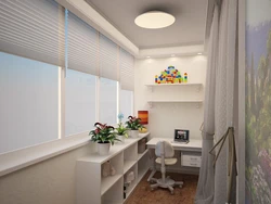 Loggia dizaynında uşaq otağı