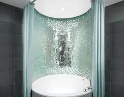 Bath design with mirror mosaic