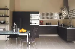 Zamin va backsplash uchun oshxona dizayni plitalari