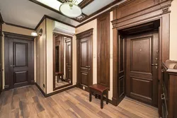 Hallway design with many doors