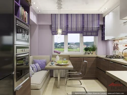 Дизайн Кухни 9 М2 С Диваном