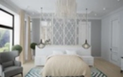 Rooms with a bed in the middle bedroom design