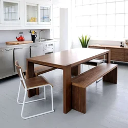 Dining table for kitchen photo