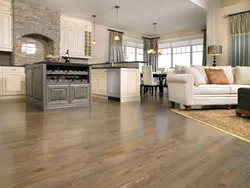 Kitchen interior oak floor