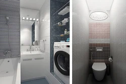 Bathroom design for a three-room apartment