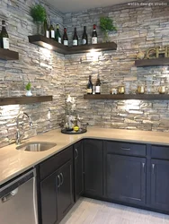 Light Stone In The Kitchen Interior Photo
