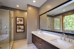 Bathroom design with large sink