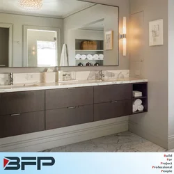 Böyük lavabo ilə vanna otağı dizaynı