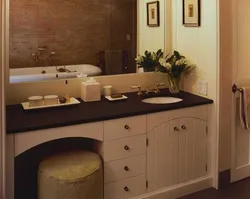 Bathroom design with large sink