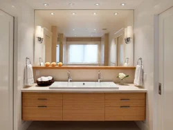 Bathroom design with large sink