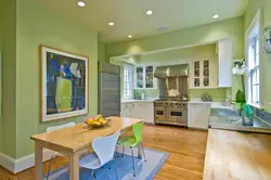 Painting wallpaper in the kitchen photo of flowers