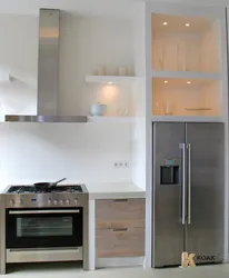Kitchen photo if there is a niche for the refrigerator