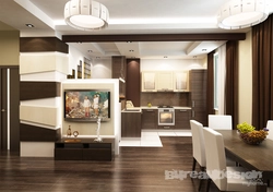 Kitchen interiors living room doors