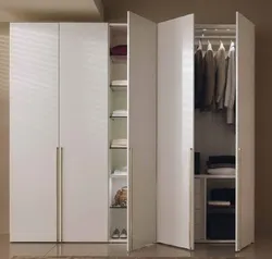 Wardrobe in the hallway with a mirror photo