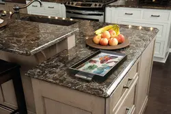 What does a countertop look like in a kitchen? photo