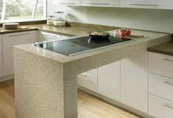 What does a countertop look like in a kitchen? photo