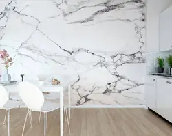 Kitchen design marble wall