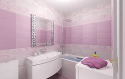 Bathroom design with plastic tiles photo