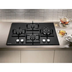 Built-in gas hob photo in the kitchen