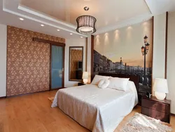 Yataq otağında asma tavanların fotoşəkili 14 kv m fotoşəkil