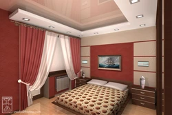 Жатын бөлмедегі аспалы төбелердің суреті 14 шаршы метр фотосурет