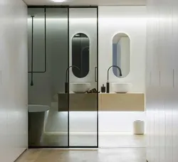 Bathroom design glass doors