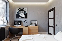 Wall design for a teenager's bedroom