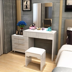Bedroom Interior With Chest Of Drawers And Dressing Table