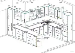 Modern kitchen sizes design