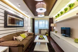 Living Room 19 Sq M Design With Balcony