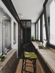 Photo of a black loggia