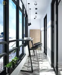 Photo of a black loggia