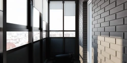 Photo of a black loggia
