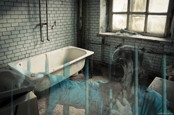 Scary photo of bathrooms