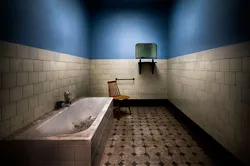 Scary photo of bathrooms
