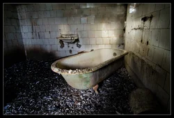 Scary photo of bathrooms