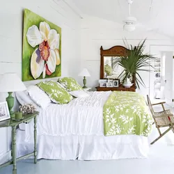 Summer bedroom interior