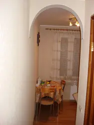 Arch To The Kitchen Photo In A Small Apartment