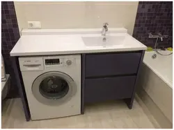 Фото Тумбы В Ванную Комнату С Стиральной